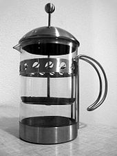 cafetiere à poussoir