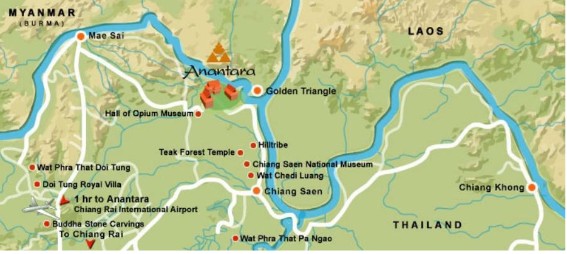 carte triangle d'or